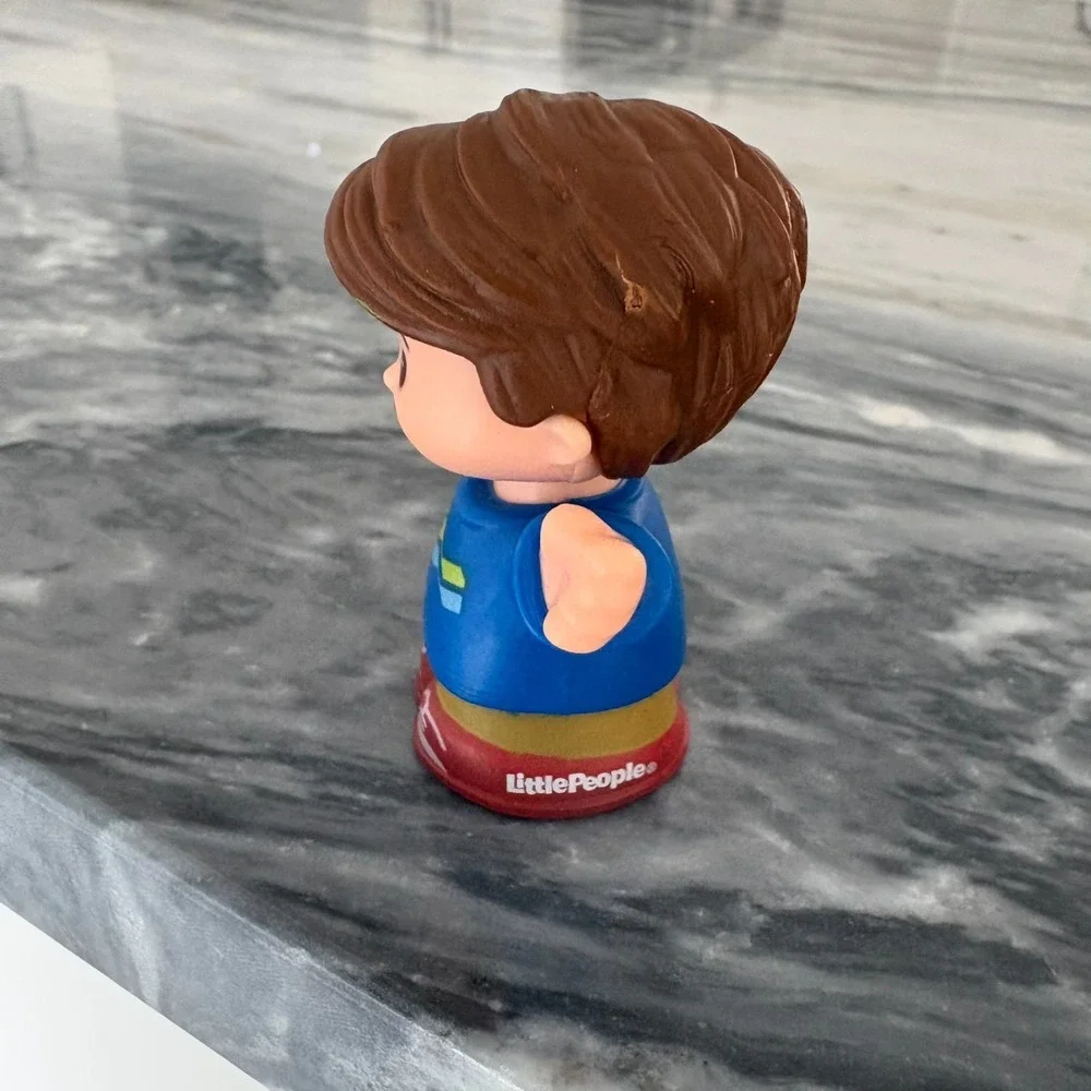 Fisher Price Little People JACK Figure BIG HELPERS HOME Blue Shirt Brown Hair‎